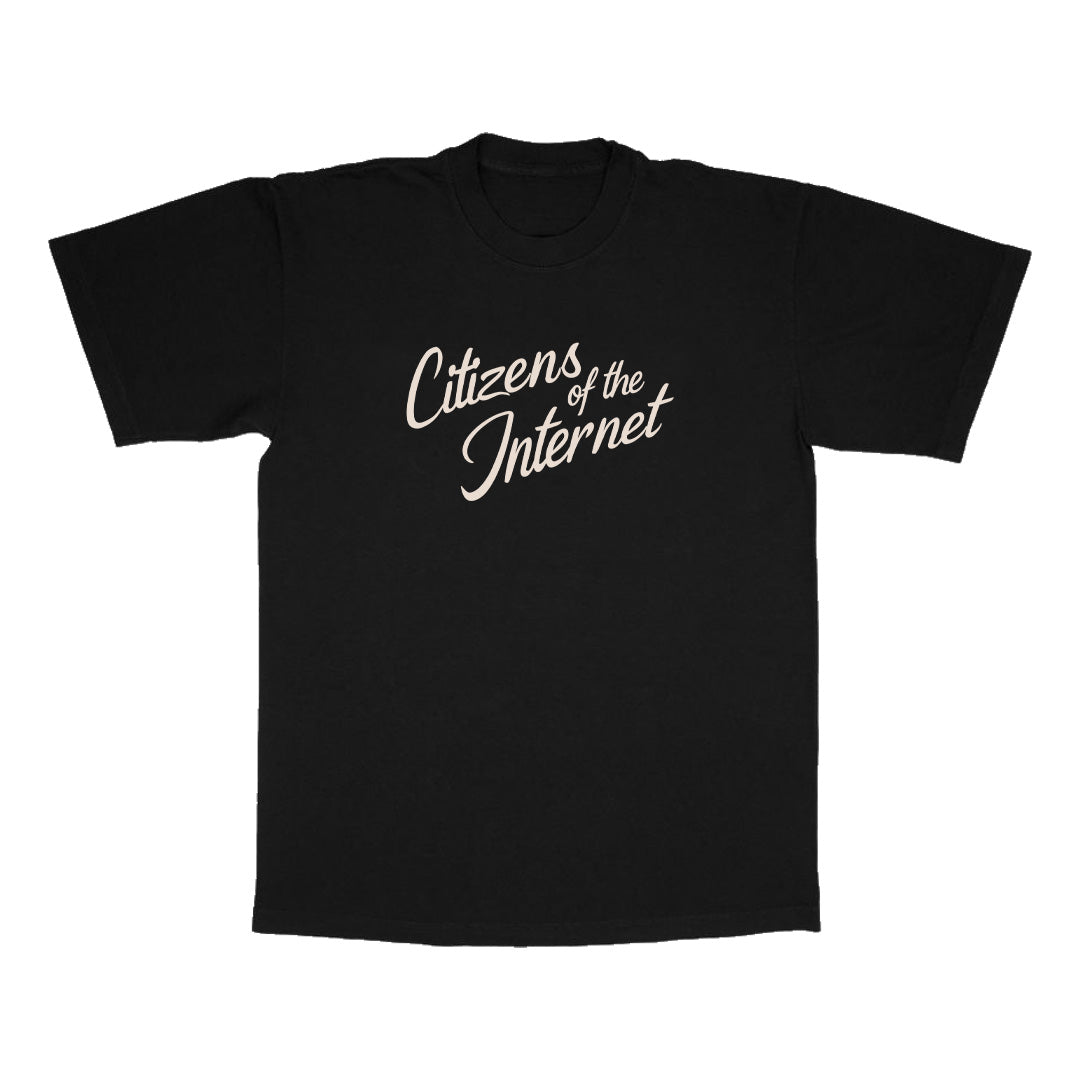 Cursive Citizens of the Internet Tee