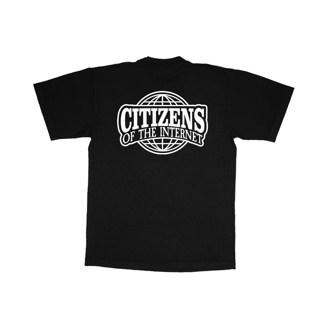 Heavy Weight Pocket Logo Citizens of the Internet Tee
